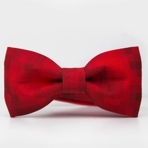 New Man Bow Tie Red Pixel